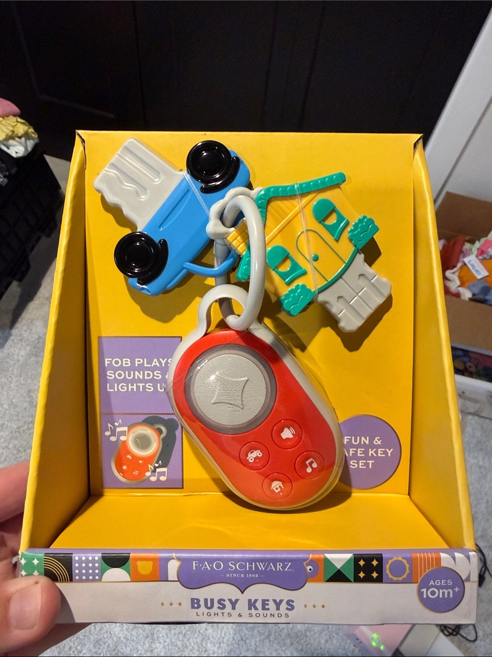 FAO Schwarz Busy Keys Toy Set - Red, Blue, Yellow, Green